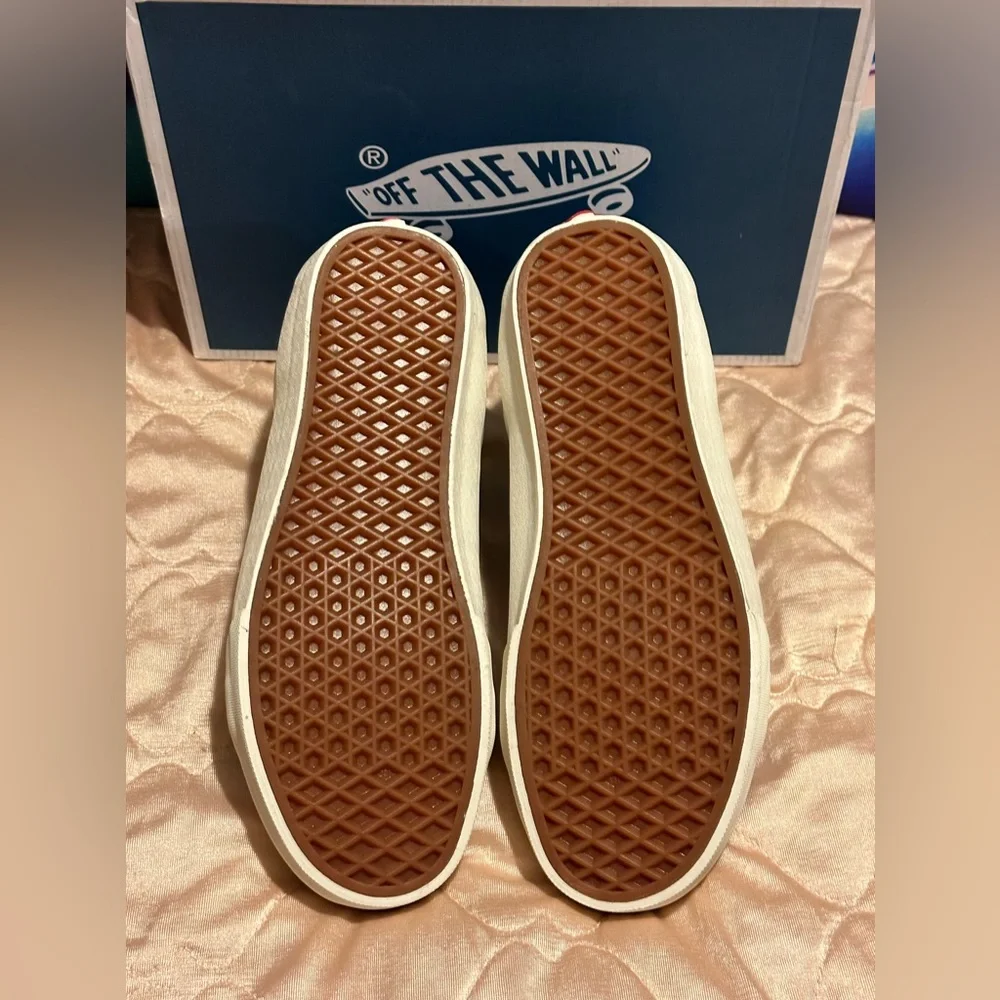VANS VAULT SK8-HI REISSUE VL (BONNIE BLUE / MARSHMALLOW LEATHER) unisex 8m/9.5w - Picture 6 of 8